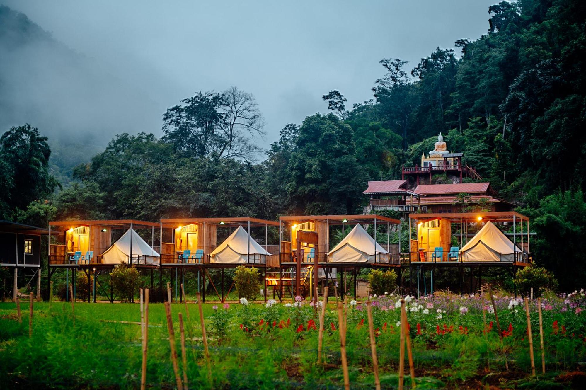 เนเจอร์วัลเล่ย์แคมป์ ปางมะผ้า Hotel Buitenkant foto