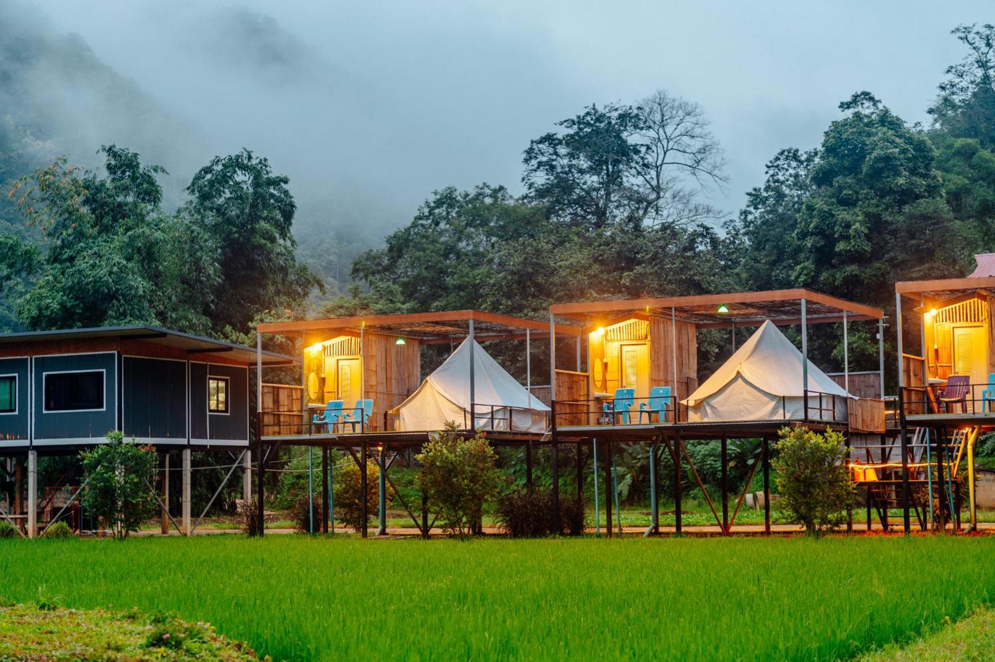 เนเจอร์วัลเล่ย์แคมป์ ปางมะผ้า Hotel Buitenkant foto